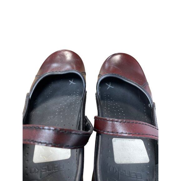Dansko womans Burgundy Leather Mary Jane Clogs Nursing shoes Size 36/5.5-6 SKU 9 - Picture 8 of 16